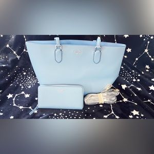 Kate Spade New York All Day Unlined Large Tote Bag with matching Wallet